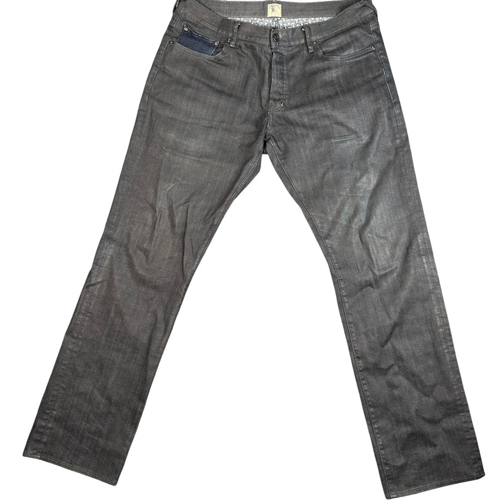 PRPS Barracuda Men's Straight Leg Denim Blue Jeans Indigo Button Fly Size 36x34